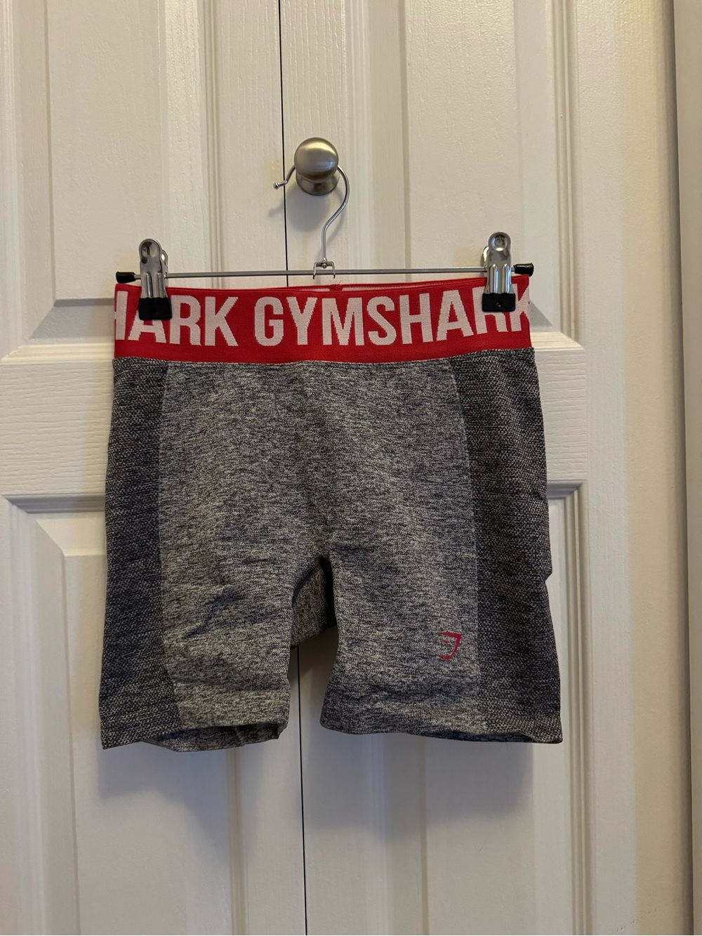 Gymshark Grey and Red Performance Training Shorts
